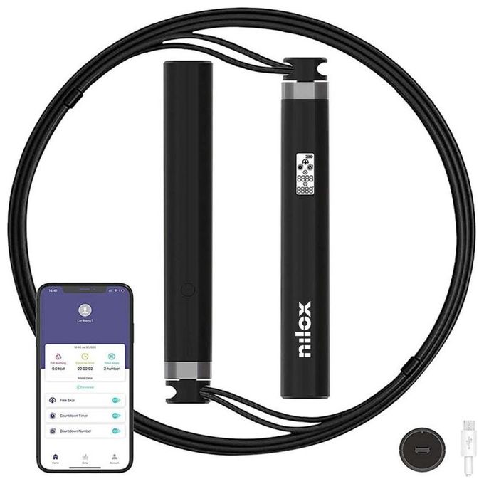 Nilox Smart Rope Wired Wireless Corda per Saltare Smart e Wireless