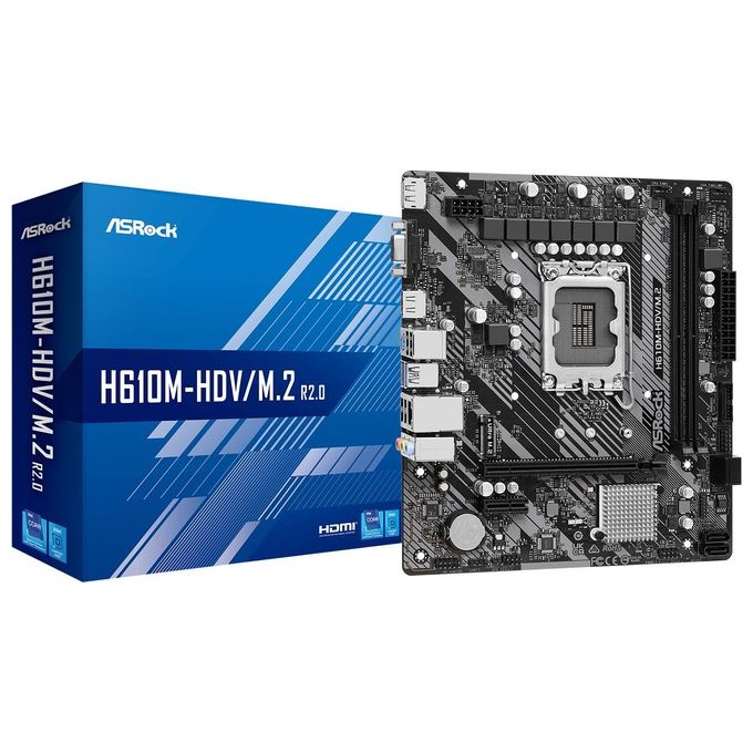 Asrock H610M-HDV-M.2 R2.0 Intel H610 LGA 1700 micro ATX