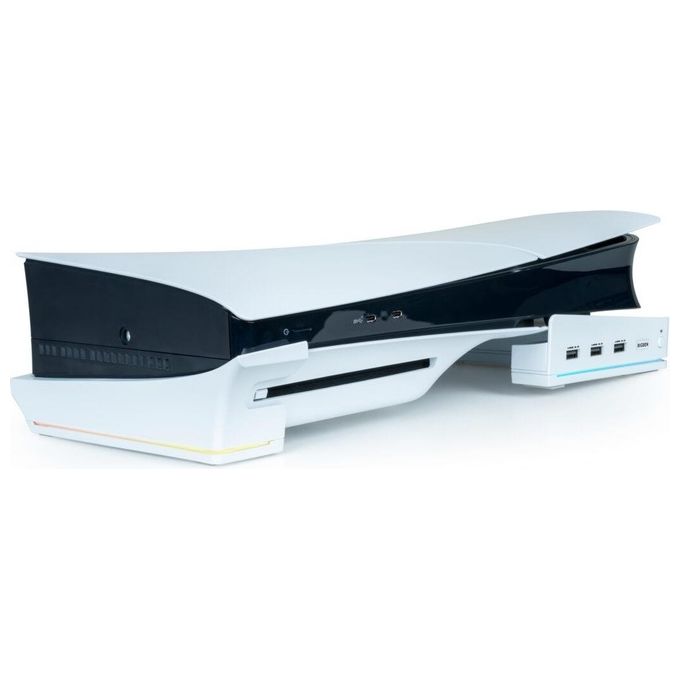 Big Ben Supporto Console per PlayStation 5 Base Orizzontale con Hub Usb