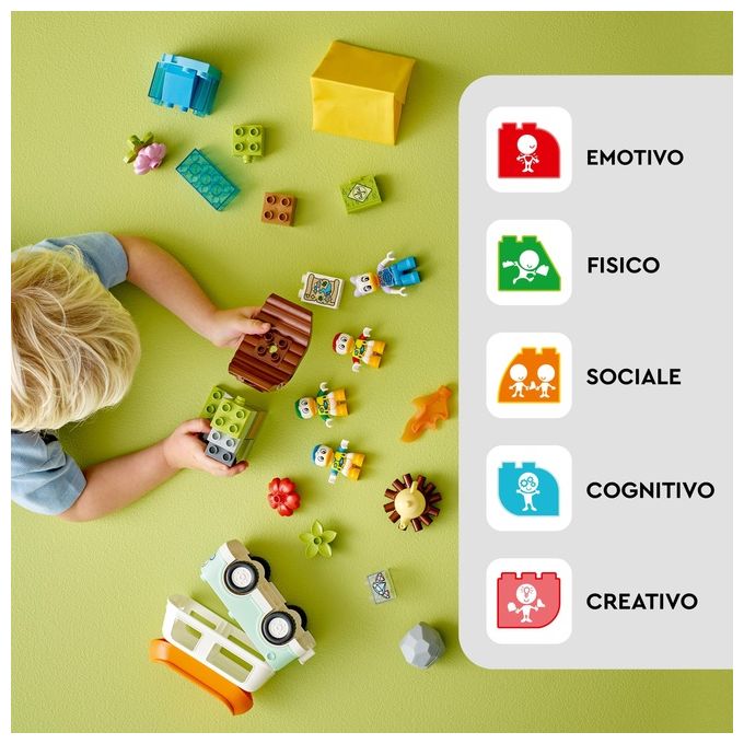 LEGO DUPLO Disney Topolino e i Suoi Amici 10997 Avventura in Campeggio con Camper Giocattolo e Paperina, Giochi per Bambini 2+