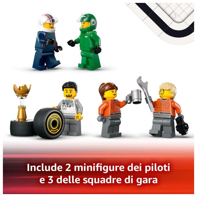 LEGO City Formula 1 Autotrasportatore F1 con monoposto RB20 e AMR24 F1 60445