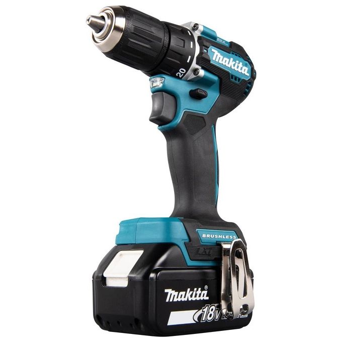 Makita DDF487RFE3 Trapano Avvitatore con 3 Batterie Incluse, Carica Batterie Incluso e Valigetta