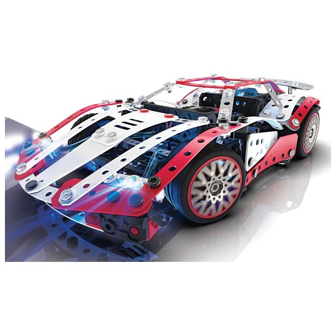 Meccano Multimodello da 25 Supercar Motorizzata Kit Di Costruzioni con 347 Pezzi Attrezzi e Fari Funzionanti