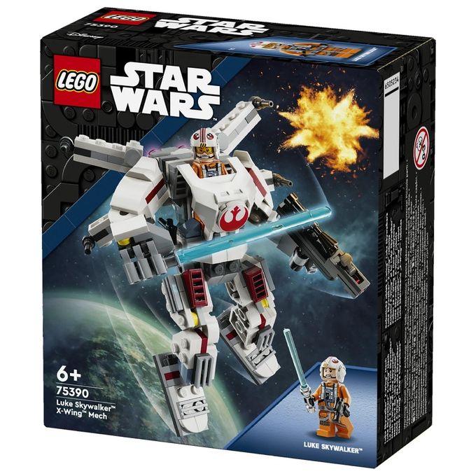 LEGO Star Wars Mech X-Wing di Luke Skywalker Veicolo Robot Giocattolo Simile all'Astronave Set di Giochi d'Avventura per Bambini e Bambine da 6 Anni in su Piccolo Regalo da Collezione 75390