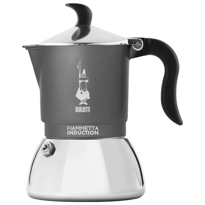 Bialetti Fiammetta Induction Caffettiera Grigio 2 Tazze