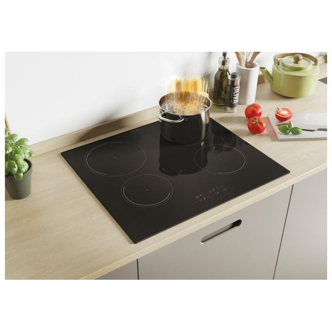 Candy CI642C-E1 Idea - Piano cottura induzione, 59 cm, 4 zone, funzione Booster, Power Management, controlli touch, Nero