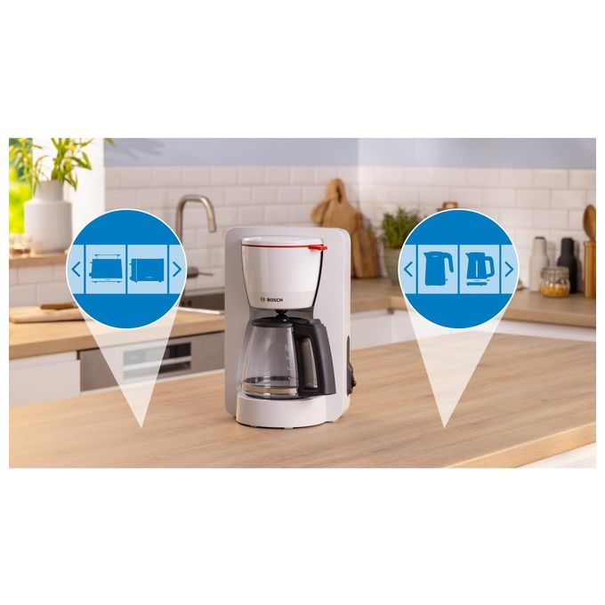 Bosch TKA2M111 Macchina per Caffe' Manuale con Filtro 1.25 Litri