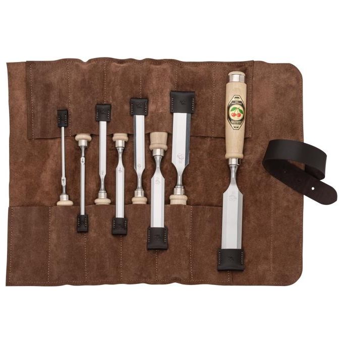 Kirschen Set Scalpelli 8 Pezzi con Custodia 4-6-10-12-16-20-26-30