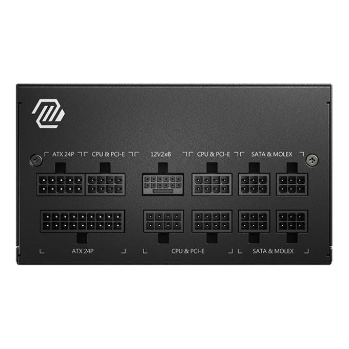 MSI MAG A850GL PCIE5 Alimentatore, 850W 80 Plus Gold, completamente modulare, ATX 3.0, Supporta GPU PCIe 5.0, Ventola FDB 120mm, LLC Full-Bridge, cavi neri piatti - Garanzia 7 anni