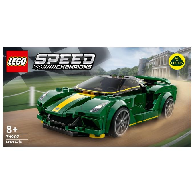 LEGO Speed Champions 76907 Lotus Evija, Macchina Giocattolo Da Corsa, Modello Replica Auto Sportiva, Set da Collezione