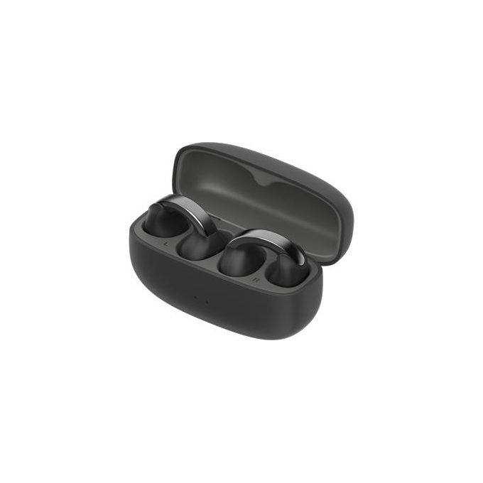 JVC Nearphones HA-NP1T-B Cuffie in stile Earcuff con archetto lucido vestibilita' comoda Bluetooth 5.3 Nero