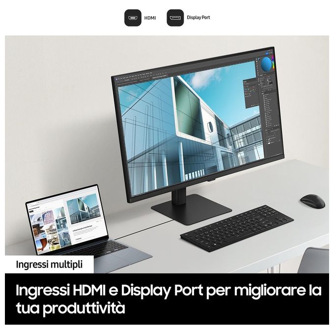 Samsung ViewFinity Monitor HRM S7 - S70D da 32'' Ultra HD Flat