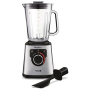 Moulinex LM871D – Frullatore a caraffa 1.5 L, 1200 W, 3 velocita' + funzione Pulse, Tecnologia Powelix, Caraffa in vetro resistente, Acciaio Inox