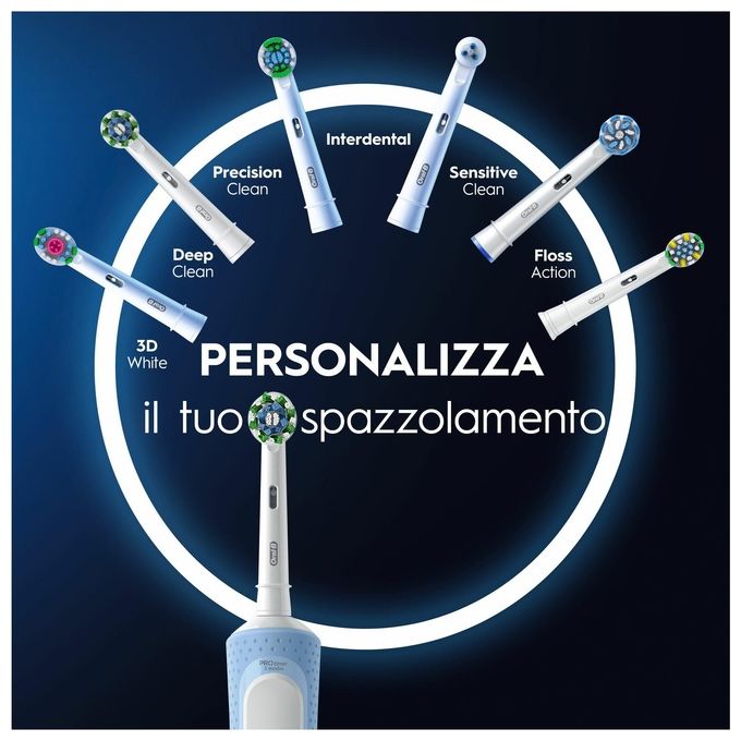 Braun Oral-B Spazzolino Elettrico Vitality Pro Duo Gift Edition Azzurro e Nero
