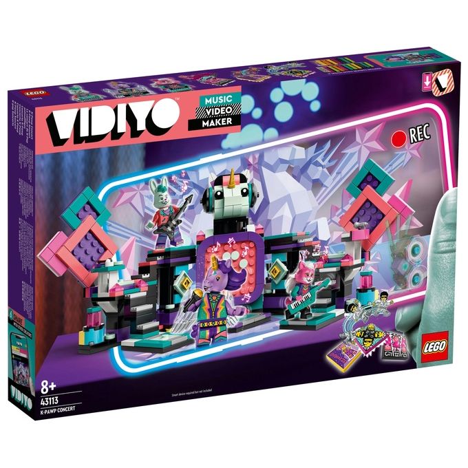 LEGO 43113 VIDIYO K-Pawp Concert BeatBox Creatore Video Musicali con 3 Minifigure 502 pezzi colore Nero