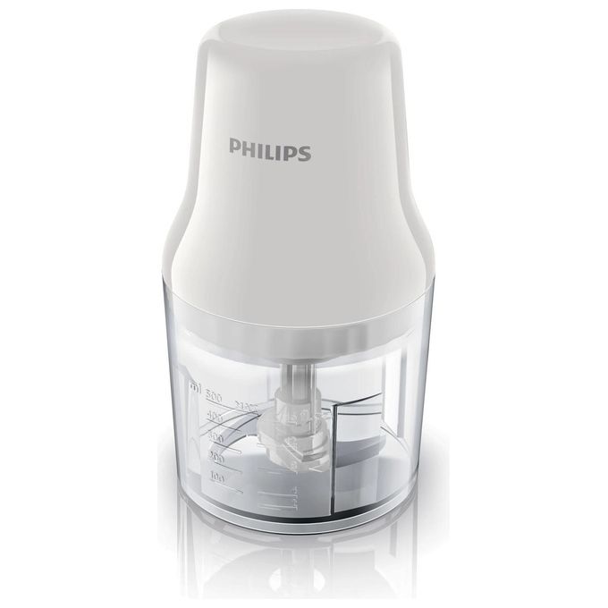 Philips HR1393-00 Daily Collection Tritatutto Easy Press 450 W 0,7Lt Trasparente-Bianco