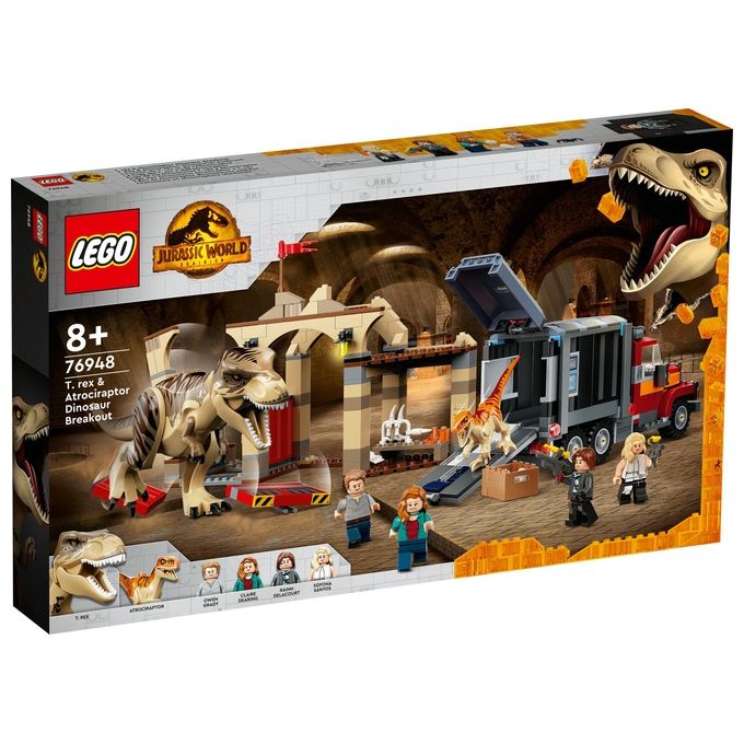 LEGO Jurassic World la Fuga del T.Rex e dell'Atrociraptor