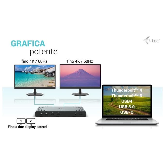 I-Tec Usb 3.0 - Usb-c - Thunderbolt 3 Dual Display Docking Station Gen2  Power Delivery 100w