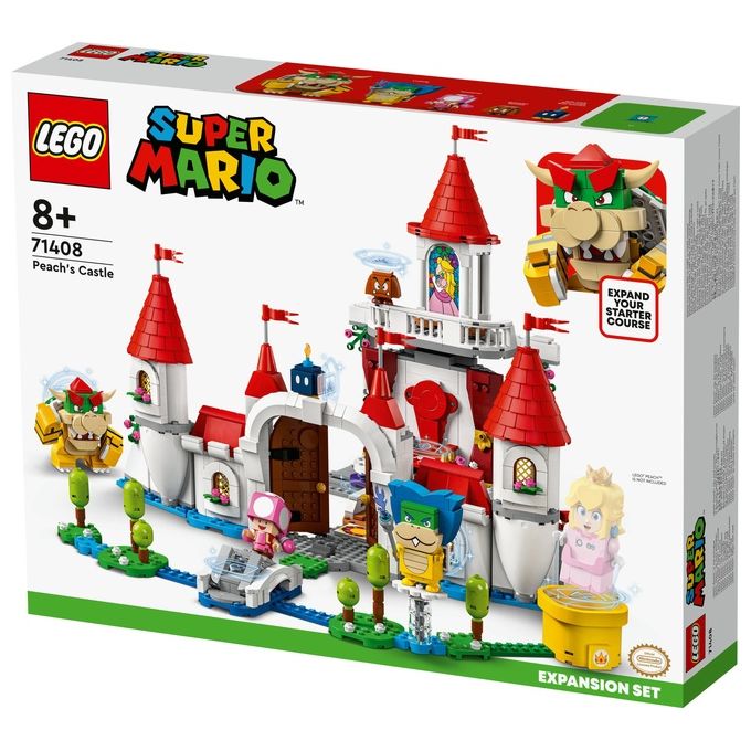 LEGO 71408 Super Mario Pack Espansione Castello di Peach 1216 pezzi 5 personaggi inclusi (48x37x9 5 cm) colore Nero