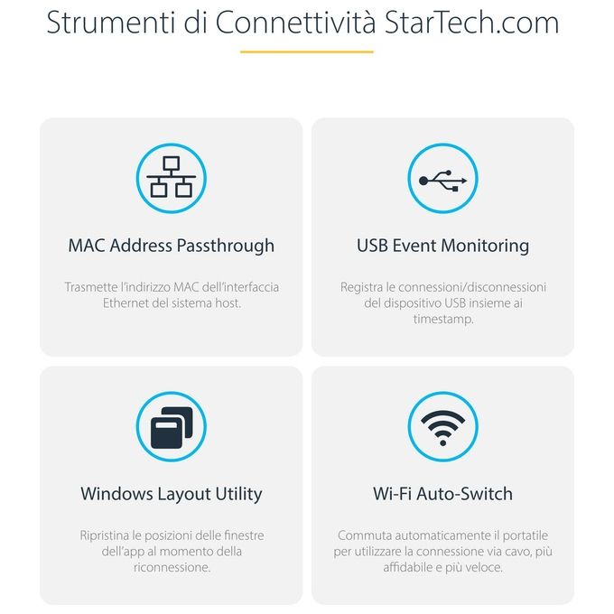 StarTech.com KVM Docking Station USB-C per Due Laptop