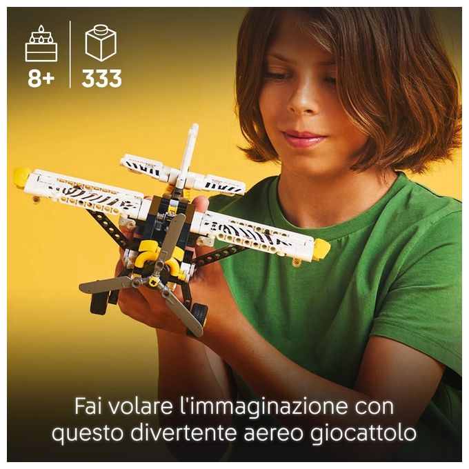 LEGO Aereo Bush Technic 42198 Modellino da Costruzione Innovativo ed Educativo per Appassionati di Ingegneria e Design Creativo