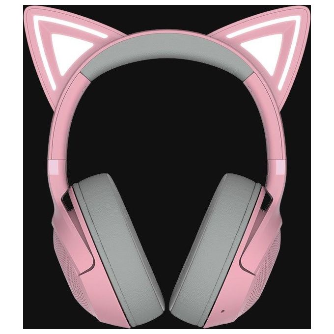 Razer Kraken Kitty V2 BT Cuffie RGB Wireless Bluetooth con Orecchie da Gatto Rosa