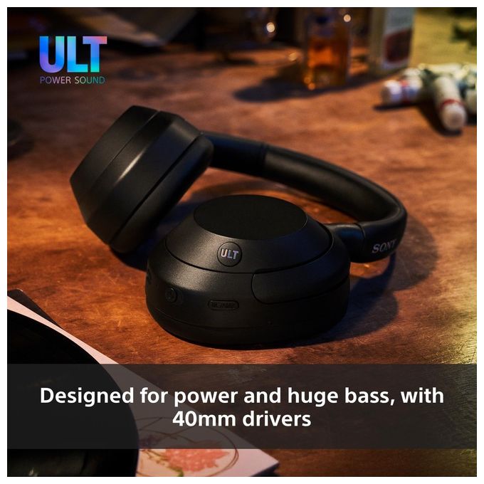 Sony ULT WEAR Cuffie Bluetooth Wireless con ULT POWER SOUND Bassi Profondi IOS e Android Forest Gray