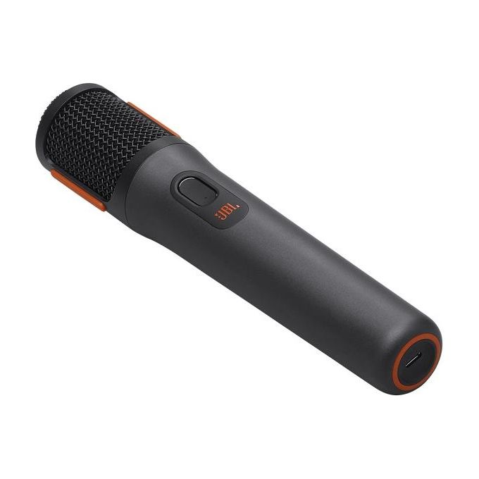 JBL Wireless Microphone Set con 2 Microfoni Wireless e Ricevitore Wireless UHF a 2 Canali Ricaricabile Pattern Polare Cardioide Compatibili con Diffusori PartyBox Incluse Batterie AA Nero