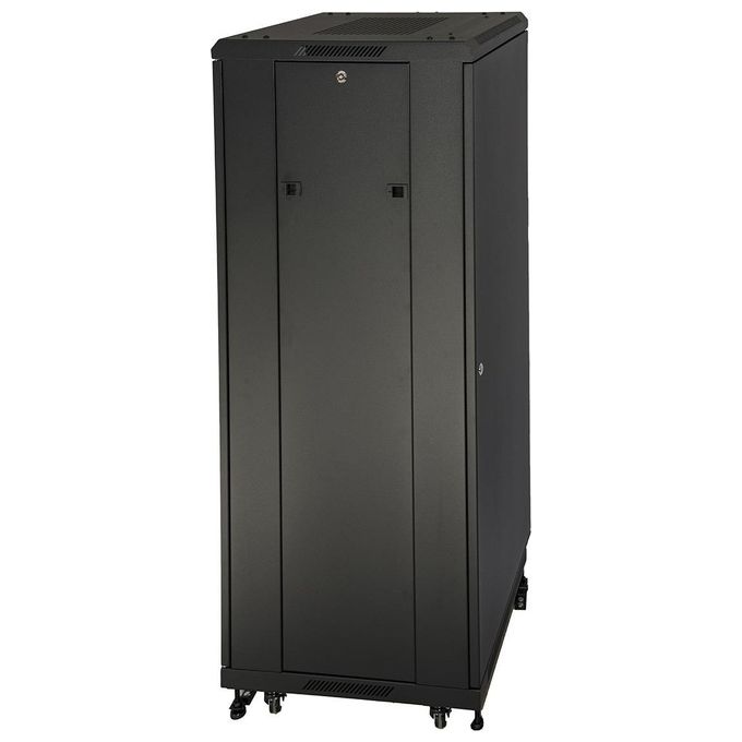 Link LK1942U66NFP Armadio rack 19'' 42u 2055x600x600 colore nero disassemblato PORTA VETRO