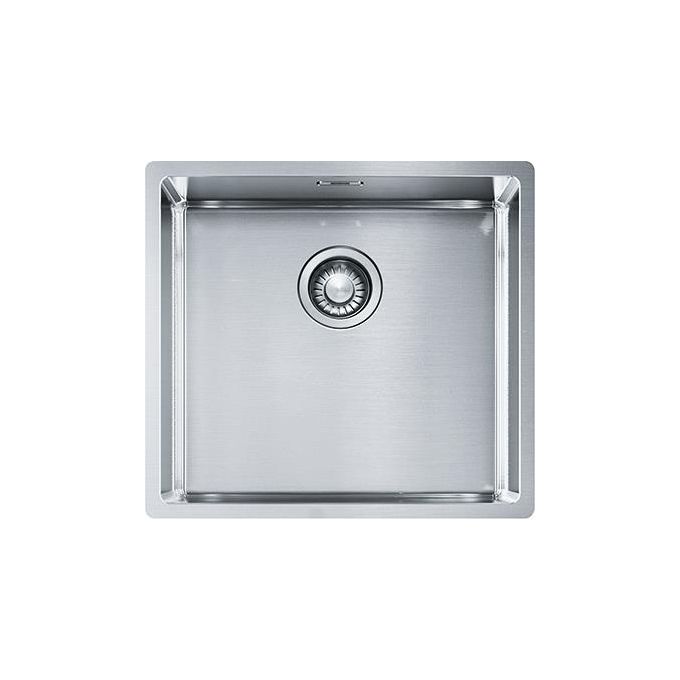 Franke BXX 210-110-45 BOX Lavello Acciaio Inox Spazzolato da incasso Semifilo-Filotop-Sottotop 1 Vasca Acciaio 49x45cm 127.0369.250