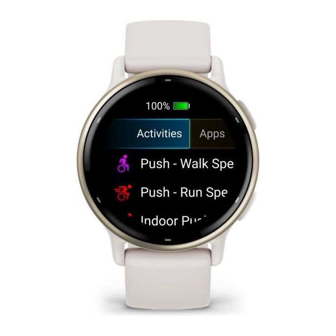 Garmin Vivoactive 5 1.2'' GPS Sport Salute Notifiche Cream gold and Ivory
