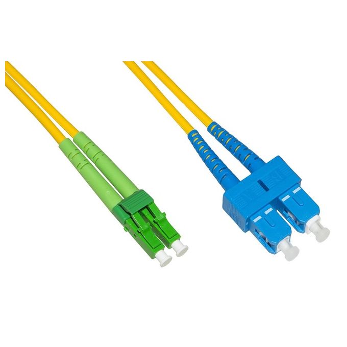 Link Cavo Fibra Ottica Lc Apc a Sc Upc Singlemode Duplex 3mt