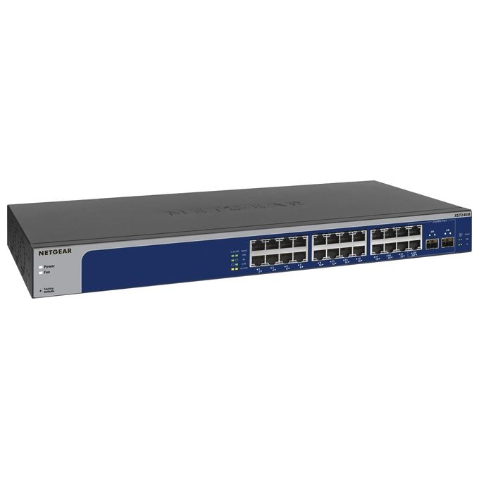 Netgear XS724EM Switch Smart Managed Plus, 24 Porte con 2 SFP+ 10Gigabit-Muti-Gigabit