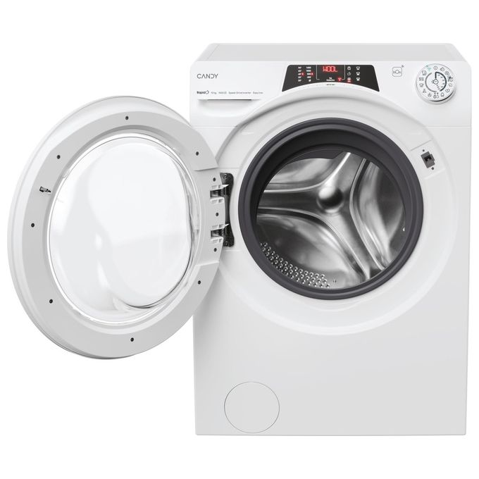 Candy RO14104DWMT1S Rapido' Lavatrice Frontale 10 Kg 1400 rpm Classe A Wi-Fi Vapore Inverter (85x60x58 cm) colore Bianco