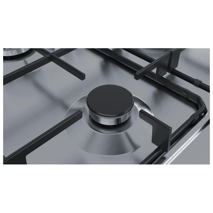 Siemens EC7A5QB80 Piano Cottura a Gas 75cm 5 Fuochi in Acciaio Inox