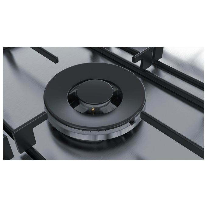 Siemens EC7A5QB80 Piano Cottura a Gas 75cm 5 Fuochi in Acciaio Inox
