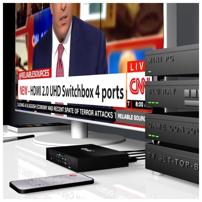 Club3D Hdmi 2.0 Ultra Hd SwitchBox 4 Ports
