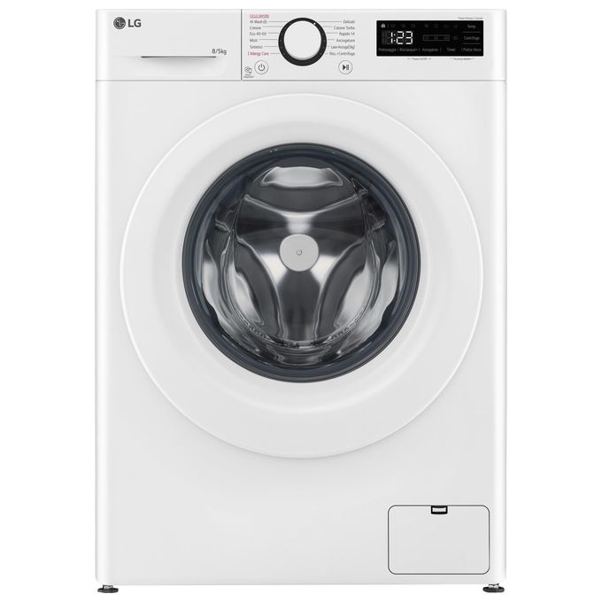 LG D2R3S08NSWW Lavasciuga Slim 8-5kg AI DD Classe Energetica E 1200 Giri AI Wash Vapore