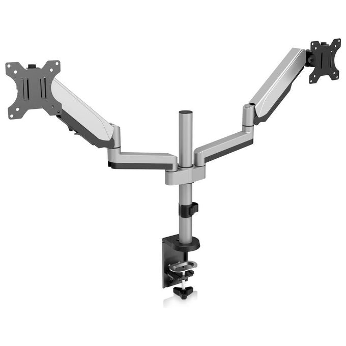 V7 DM1DTA-1E Doppia Staffa Monitor Regolazione 2 Monitor da 17''-32