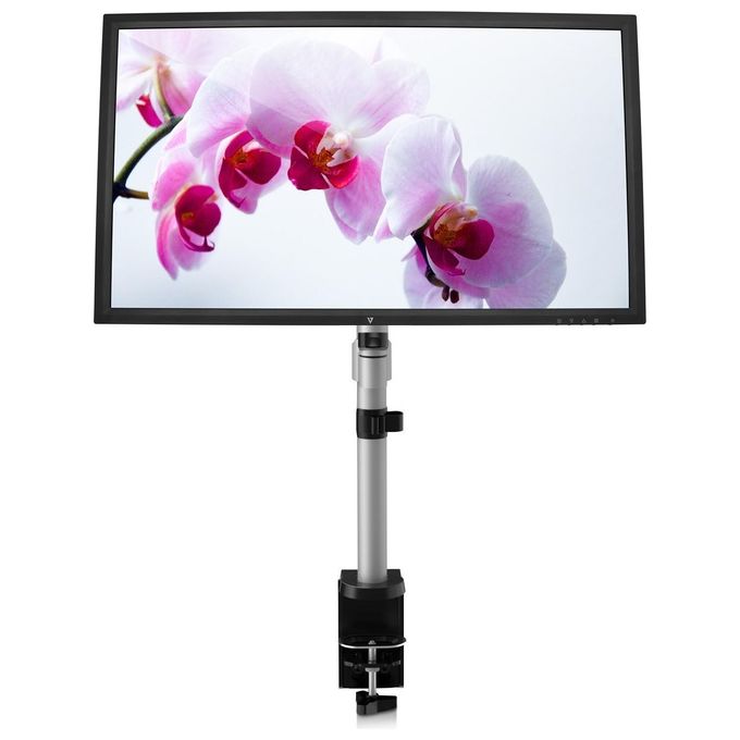 V7 DM1TA-1E Staffa Monitor con Regolazione a Sfioramento 1 Display da 17'' a 32