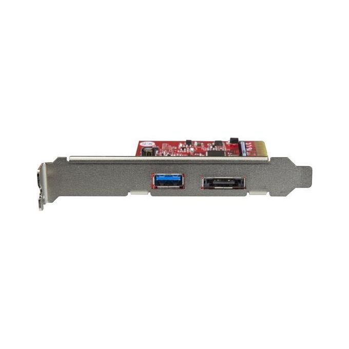 Startech Scheda PCIe eSata a 2 Porte Usb 3.1 1x Usb-A e 1x eSata