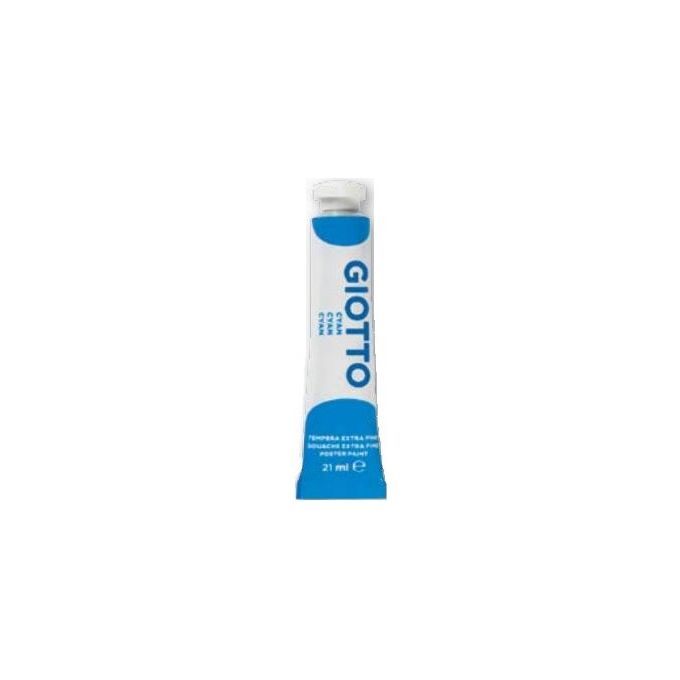 Giotto Confezione 6 Tubi Tempera 21ml Ciano