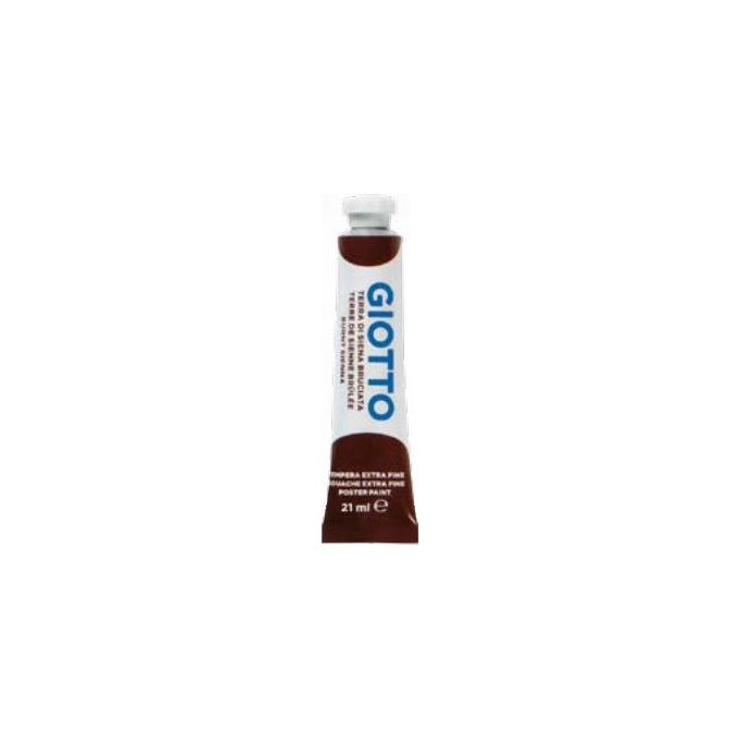 Giotto Confezione 6 Tubi Tempera 21ml Siena Bruciata