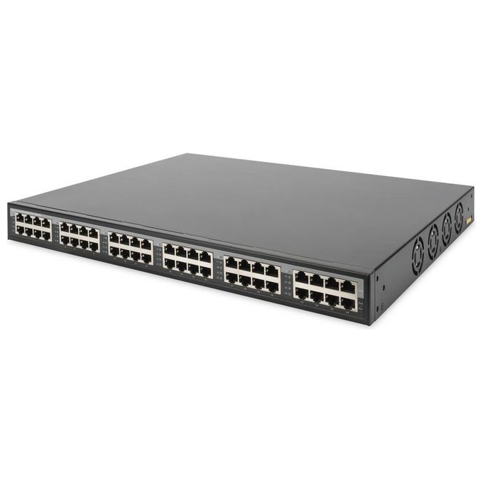 Digitus Switch di Rete Gigabit Ethernet 10-100-1000 Grigio 1U Supporto Power Over Ethernet