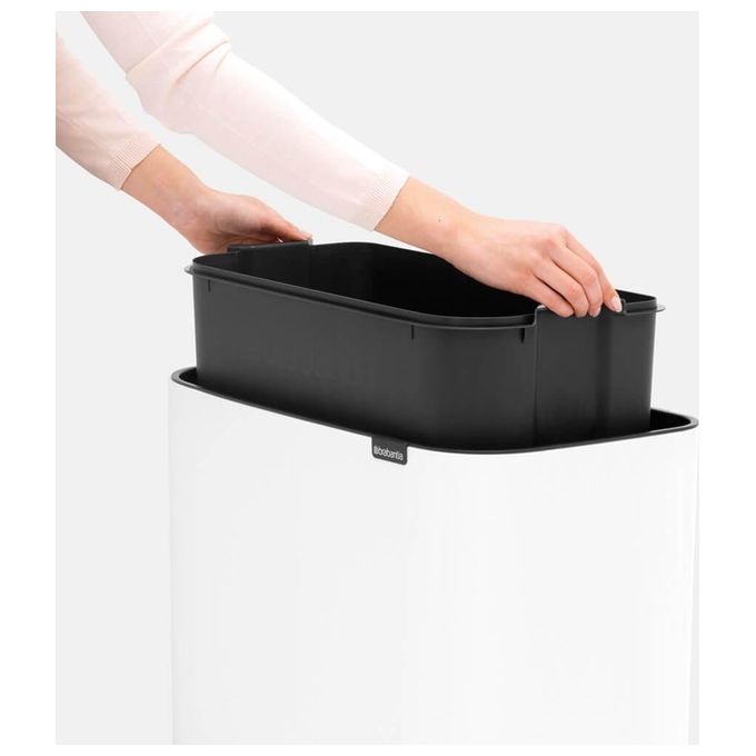 [ComeNuovo] Brabantia Waste Bin Bo Touch Bin Pattumiera 36 Litri Bianco