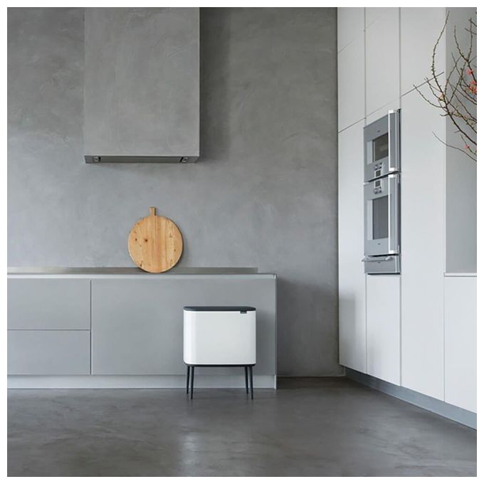 Brabantia Waste Bin Bo Touch Bin Pattumiera 36 Litri Bianco