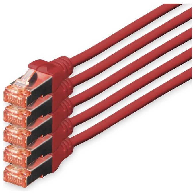 Digitus Cavo di Rete Cat6 S-Ftp S-Stp 10mt Rosso