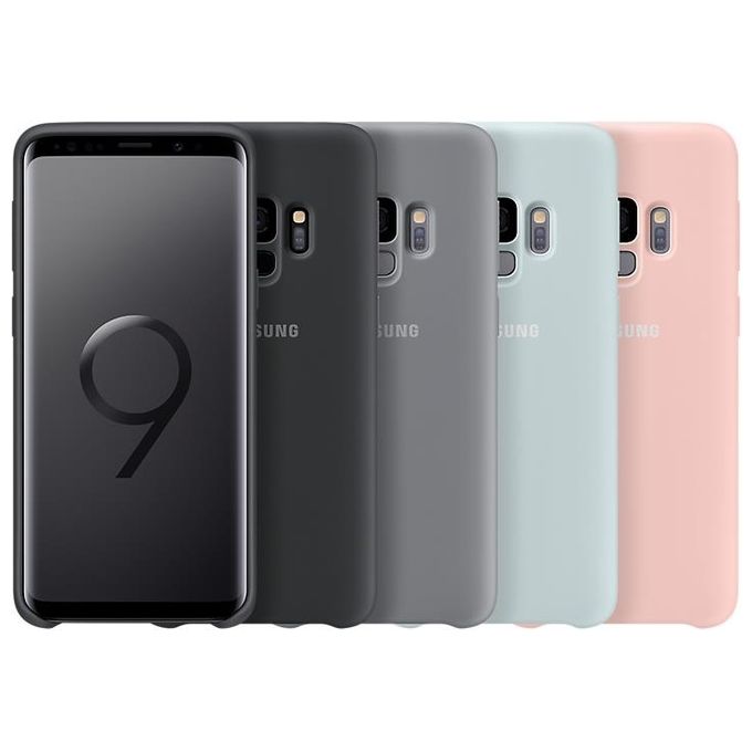 Samsung Cover in Silicone per Galaxy S9 Grigio