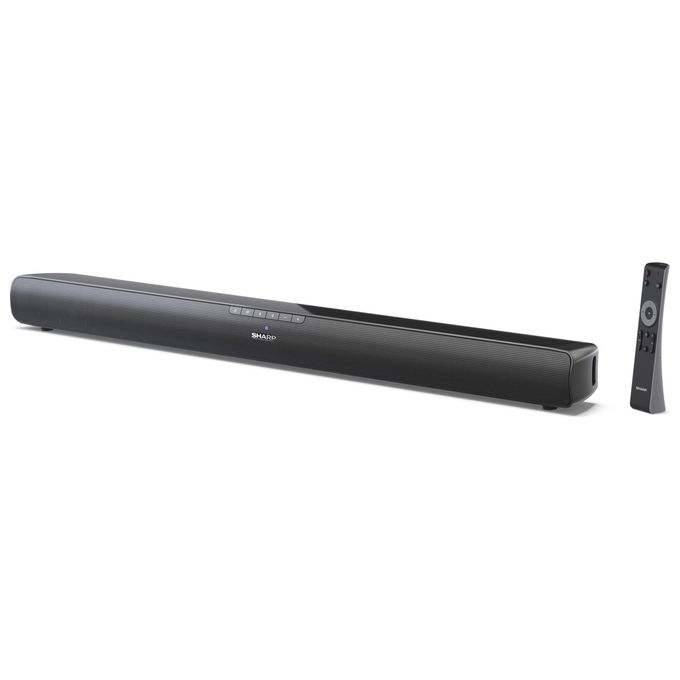 Sharp HT-SB100 Mini Soundbar con Streaming Audio Wireless Bluetooth 5.1 75W Nero