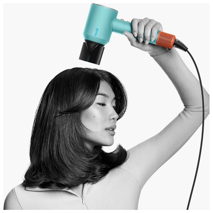 Dyson Super Sonic Nural Asciugacapelli 1600W 4 Temperature con Accessori Acquamarina